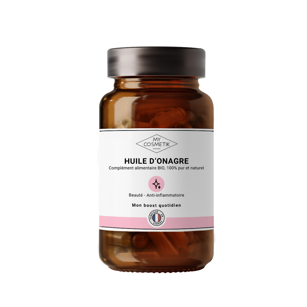 Evening primrose in organic capsule